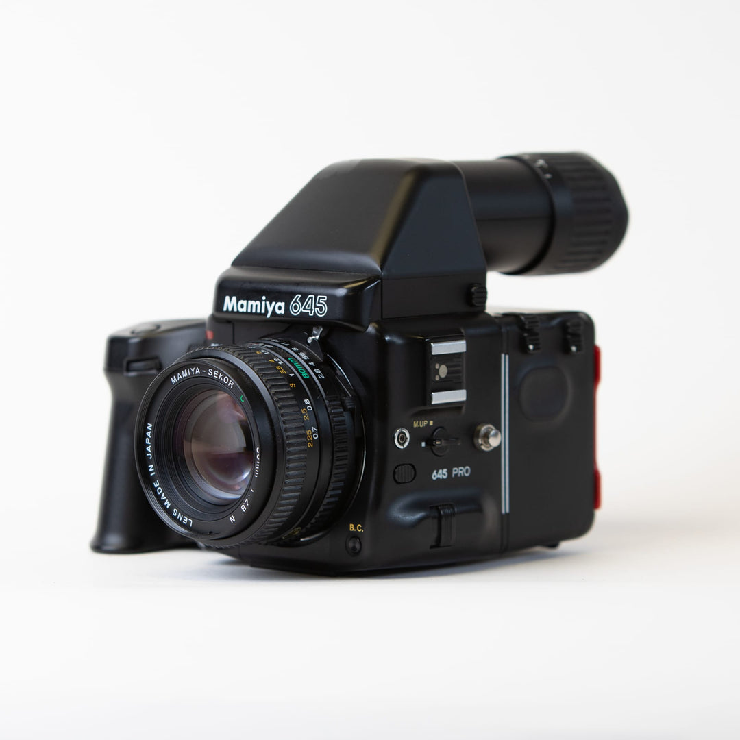 Mamiya 645 Pro with 80mm f/2.8 Lens and Grip