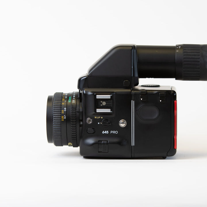 Mamiya 645 Pro with 80mm f/2.8 Lens and Grip
