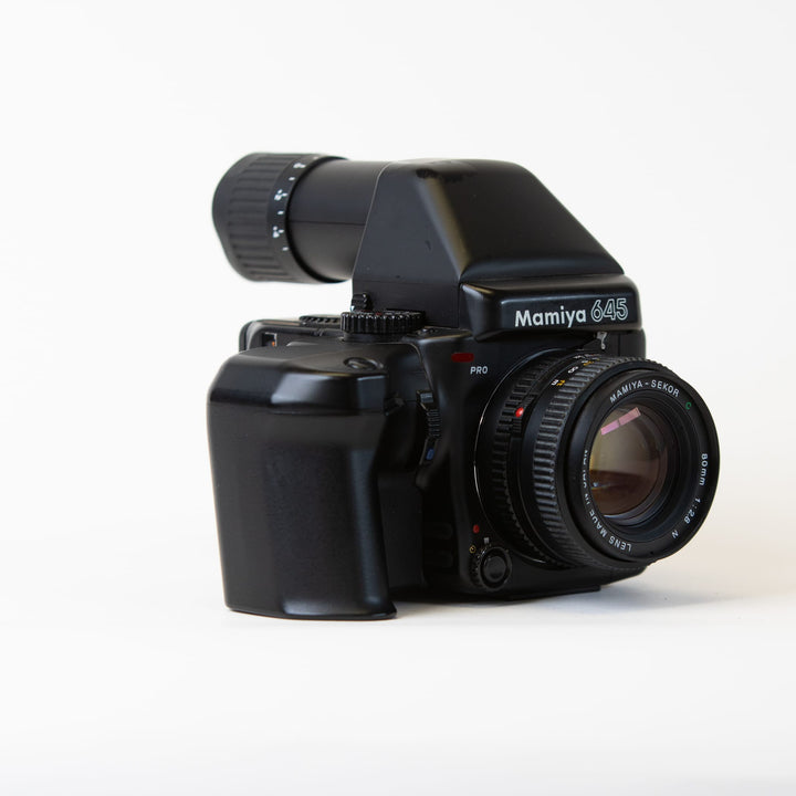 Mamiya 645 Pro with 80mm f/2.8 Lens and Grip