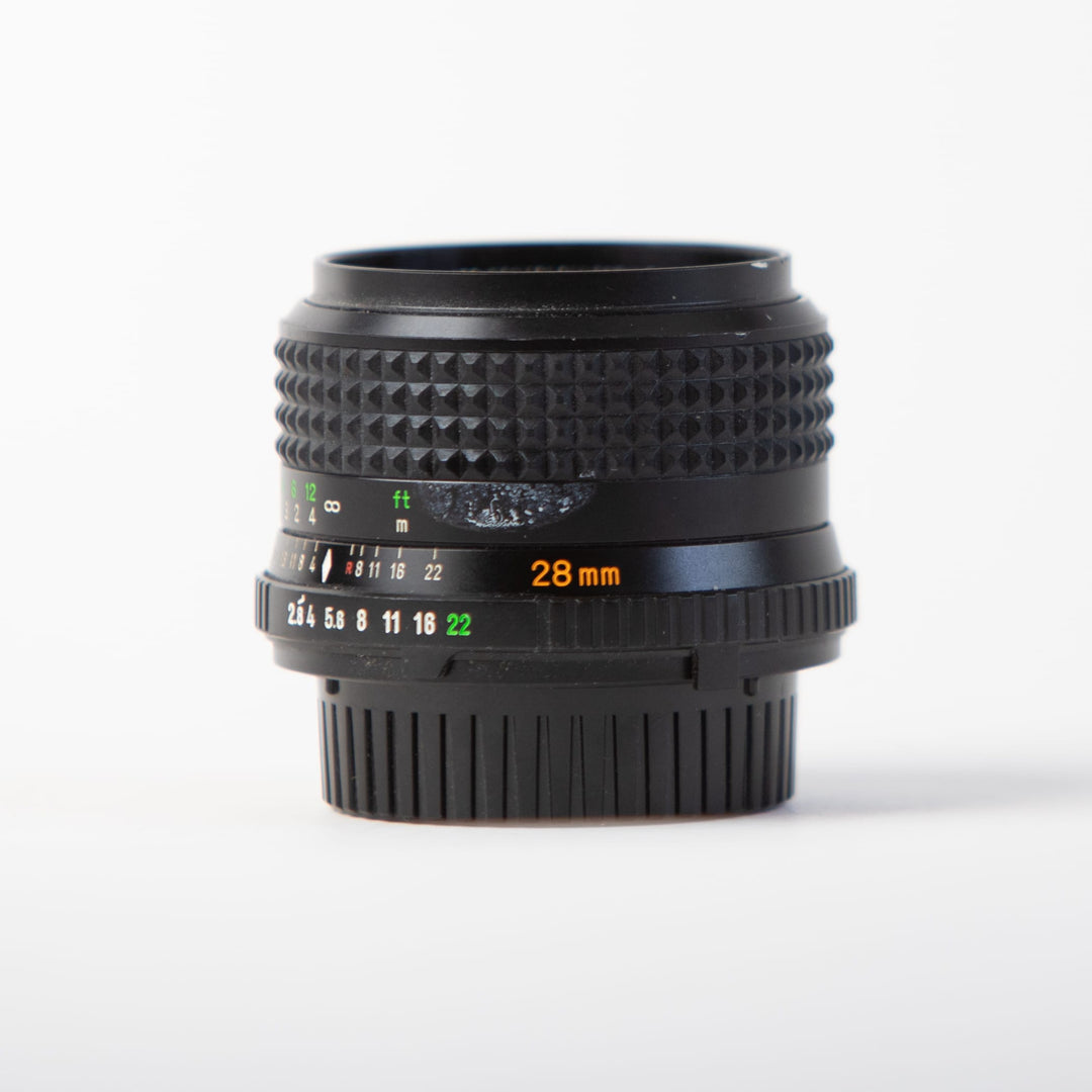 Minolta MD W. Rokkor 28mm f/2.8 wide angle lens