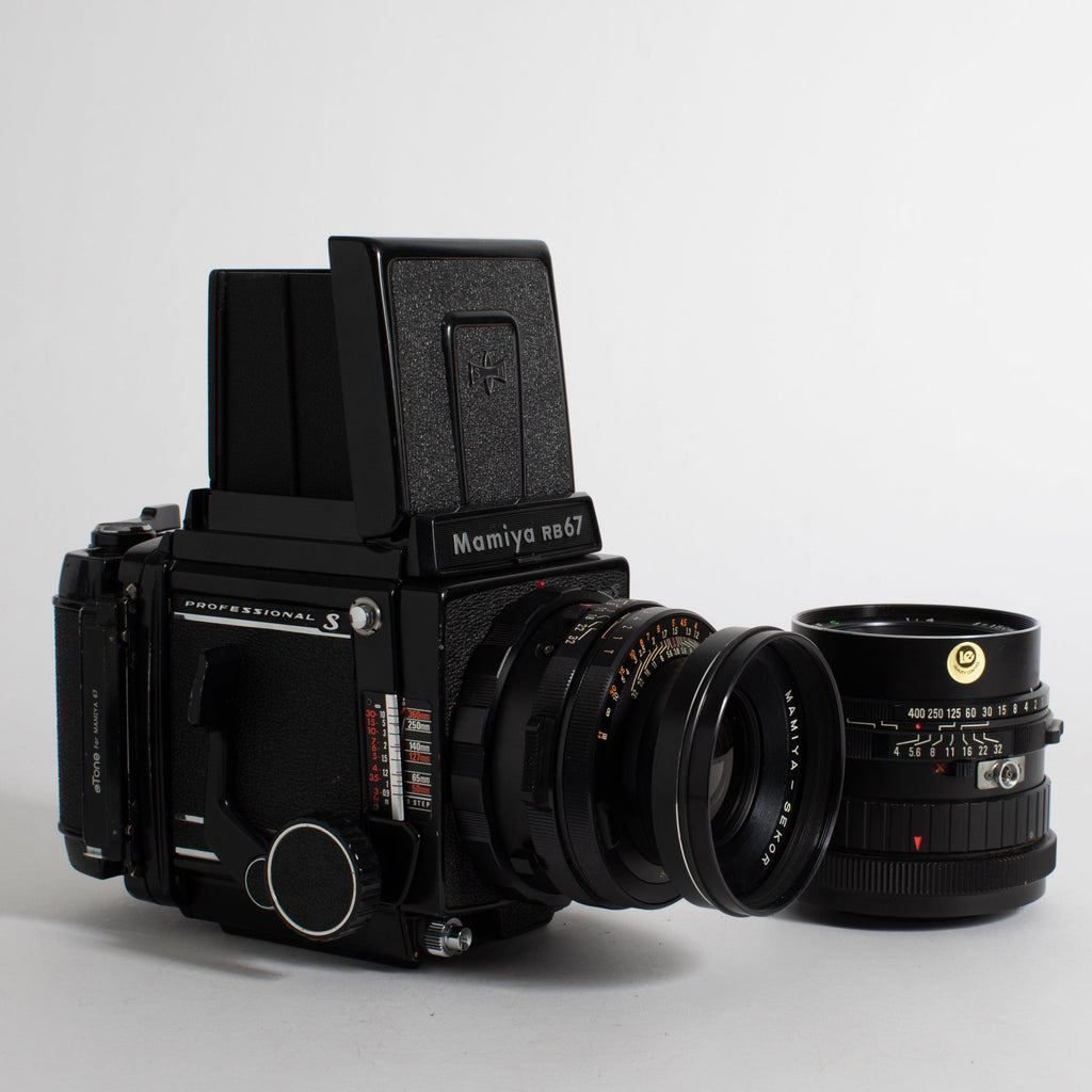 Mamiya RB67 Pro S with two lenses (90mm and 150mm) – Film 