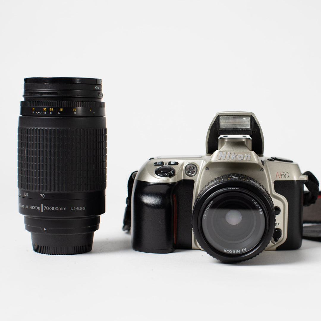 Nikon N60 kit w/ 35-70mm and 70-300mm zoom lenses
