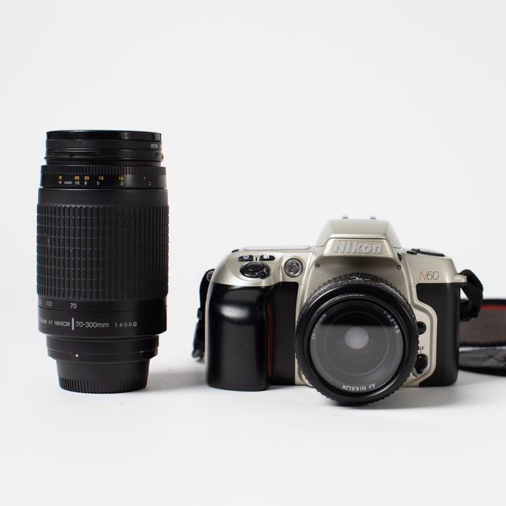 Nikon N60 kit w/ 35-70mm and 70-300mm zoom lenses