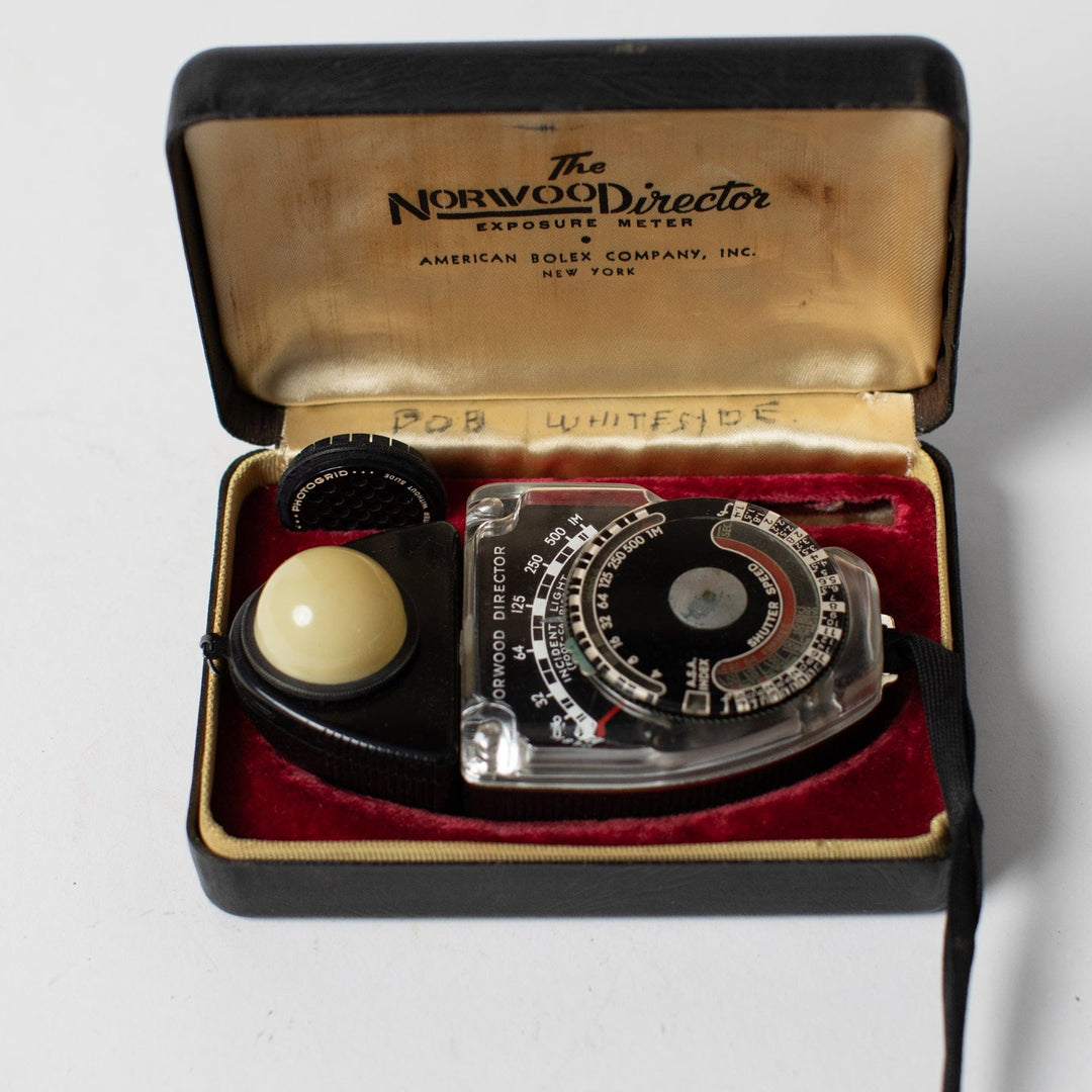 Norwood Director Exposure Meter in vintage case