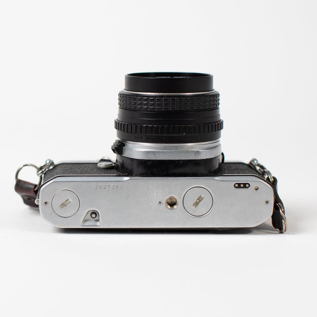 Pentax ME Super with Pentax-M 50mm f/2, fresh CLA!