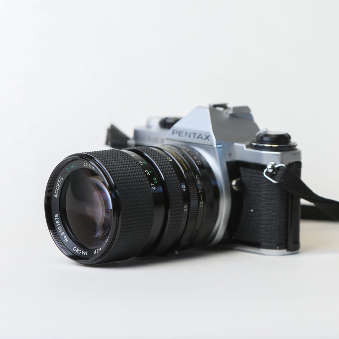 Pentax ME Super with 35-70mm zoom lens, fresh CLA!