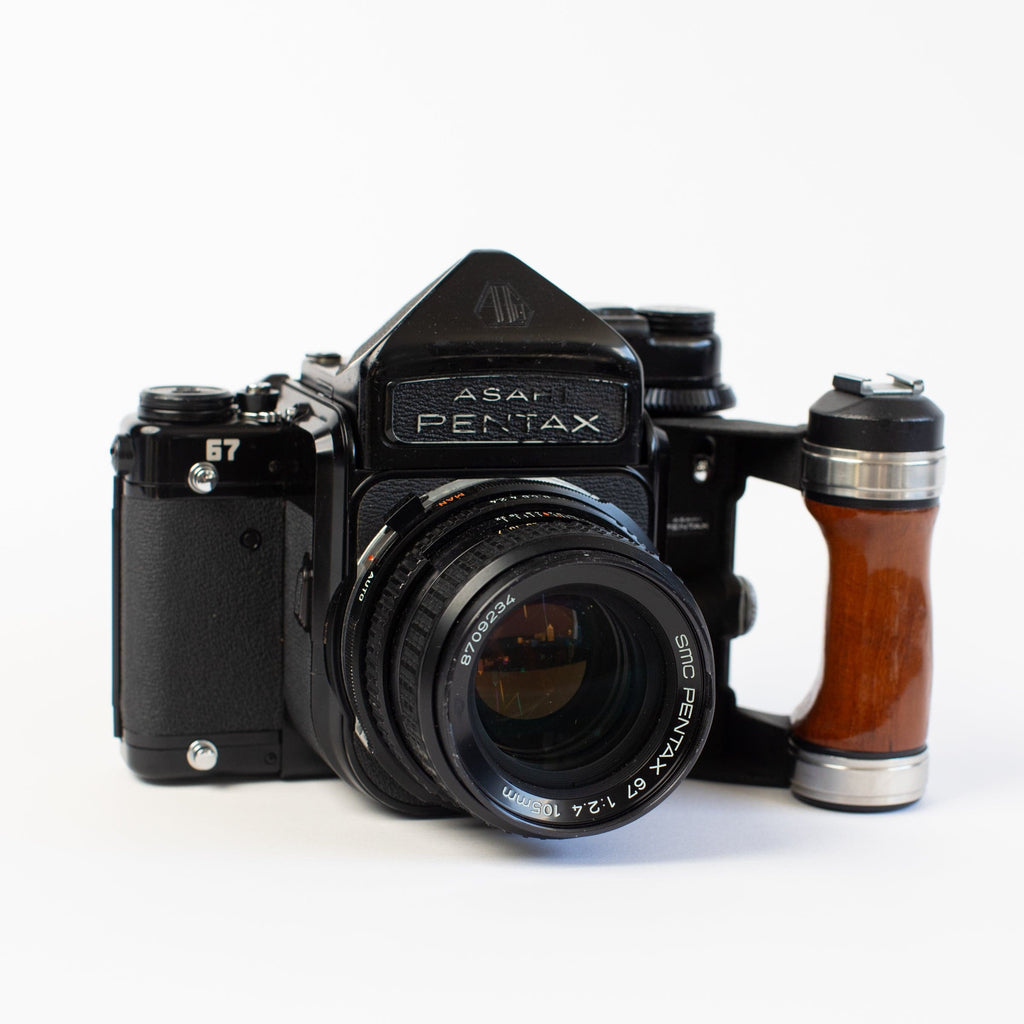 Asahi Pentax 67 MLU with 105mm f/2.4 Lens and TTL Prism Finder
