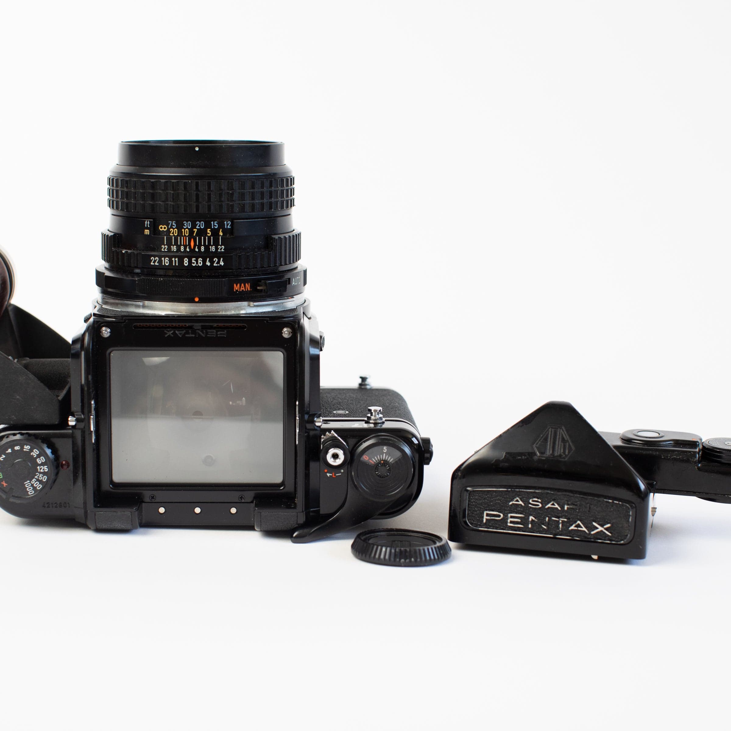 Asahi Pentax 67 MLU with 105mm f/2.4 Lens and TTL Prism Finder