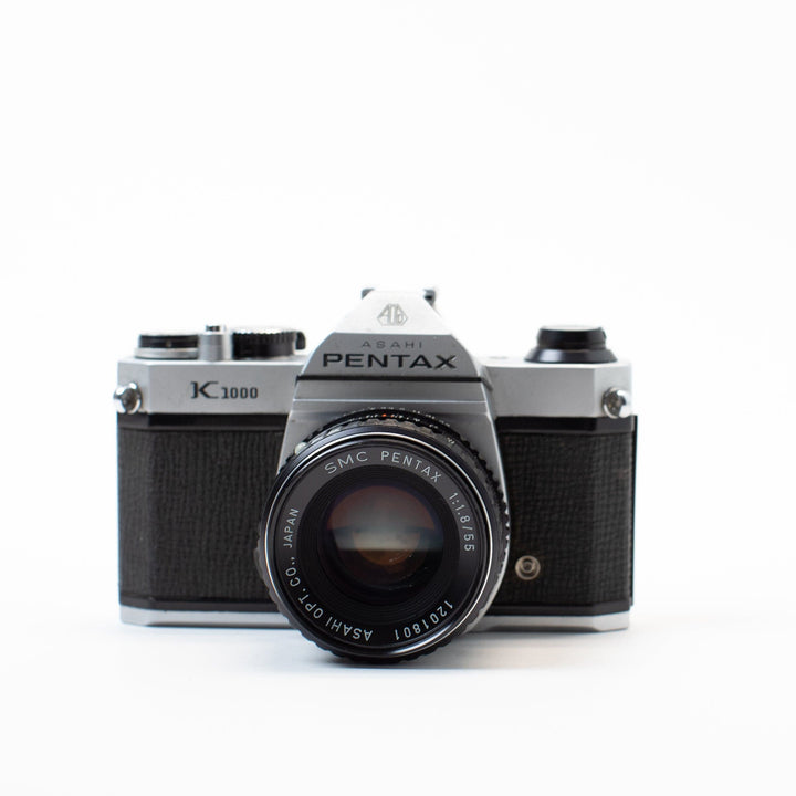 Pentax K1000 no. 7599794 with 55mm f/1.8 Lens, CLA'd 2024