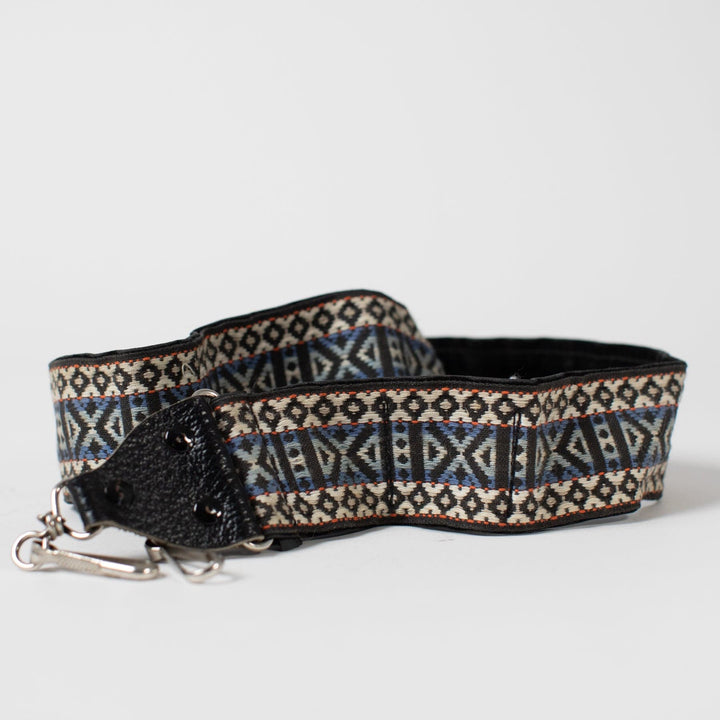 Vintage Blue/White/Gray Camera Strap