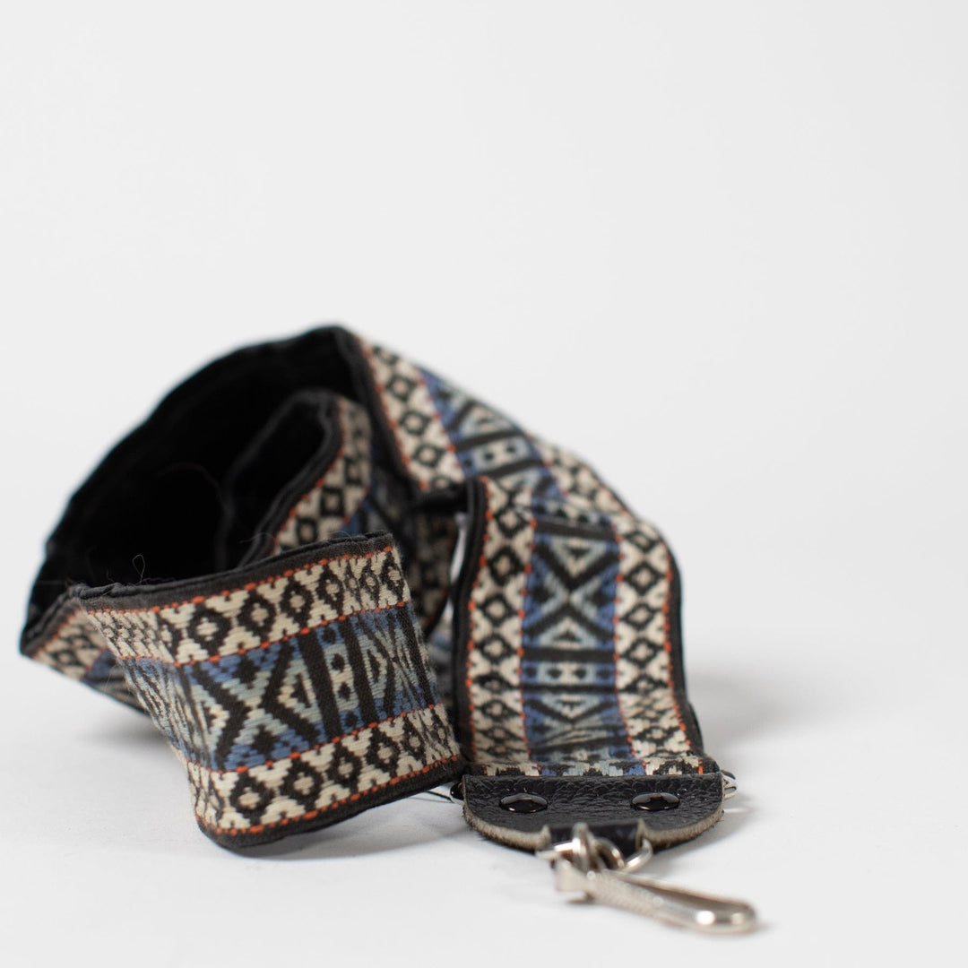 Vintage Blue/White/Gray Camera Strap