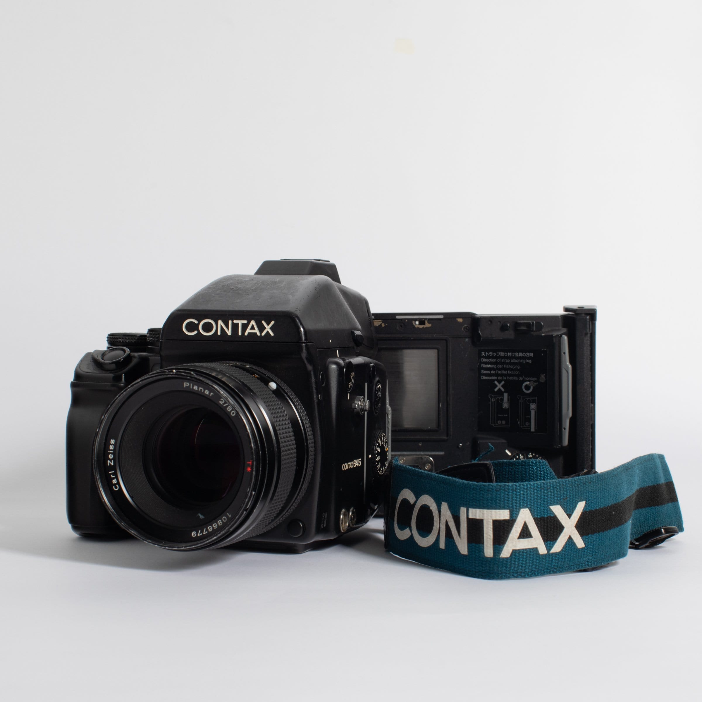 Contax 645 with 80mm Carl Zeiss Planar f/2 and Polaroid Film Back