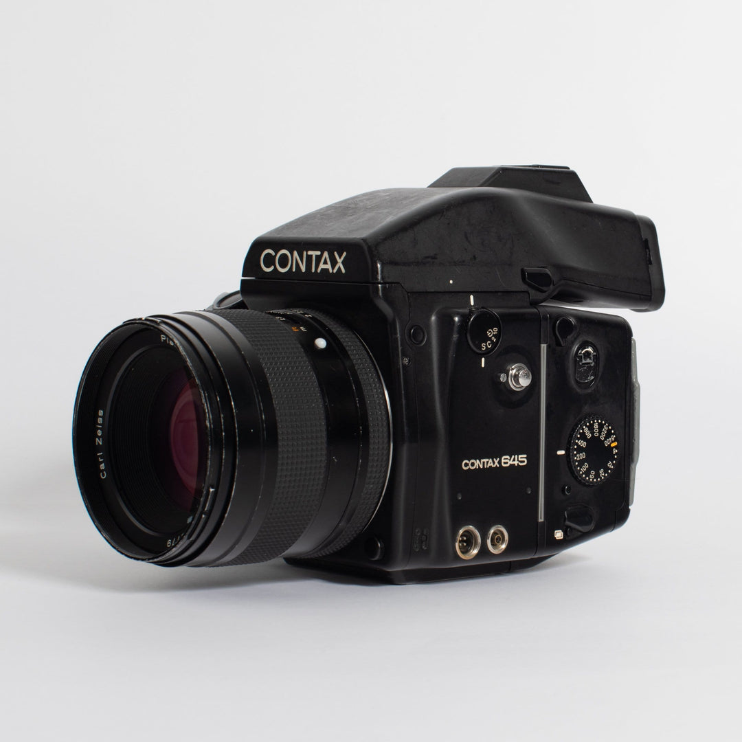 Contax 645 with 80mm Carl Zeiss Planar f/2 and Polaroid Film Back
