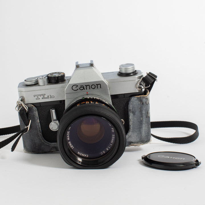 Canon TLb w/ FD 50mm 1.8 S.C. lens and original Canon case