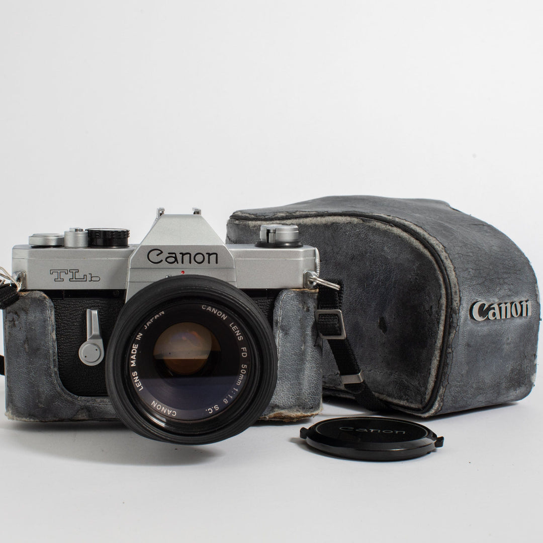 Canon TLb w/ FD 50mm 1.8 S.C. lens and original Canon case
