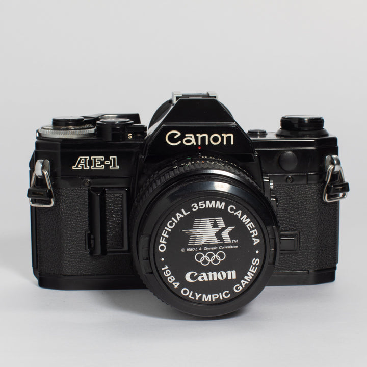 Canon AE-1 50mm FD f/1.4 w/ Power Winder and Flash