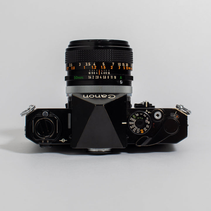 Canon F-1 with FD 50mm f/1.4 S.S.C. lens