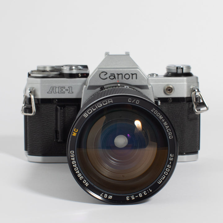 Canon AE-1 50mm FD f/1.8 & 35-200mm f/3.8-5.3 Lens