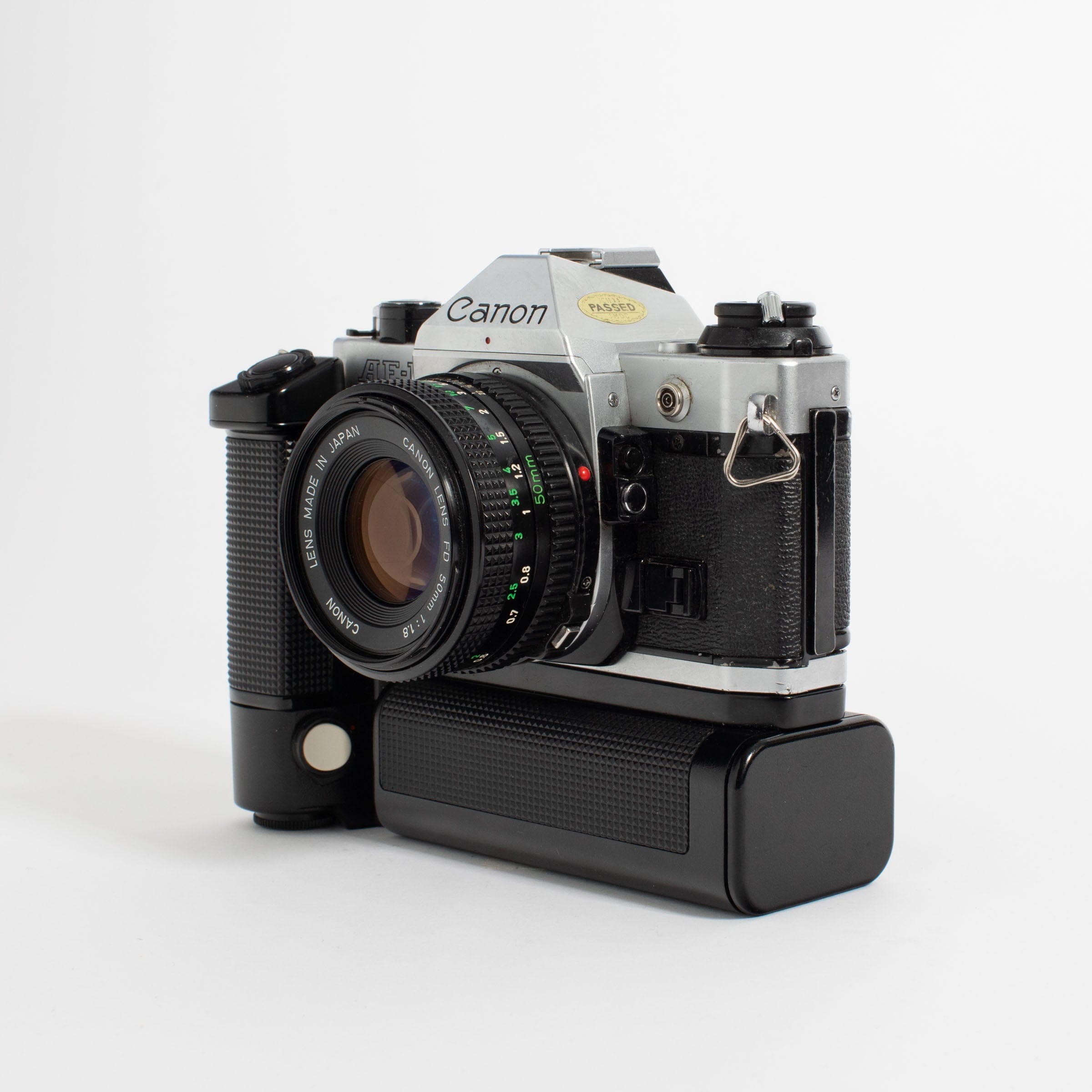 Canon AE-1 Program w/ 50mm FD f/1.8 with Power Winder – Film