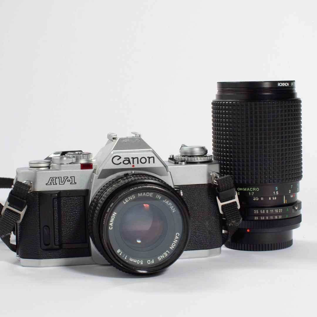 Canon AV-1 with FD 50mm f/1.8 & 35-135mm f/3.5-4.5