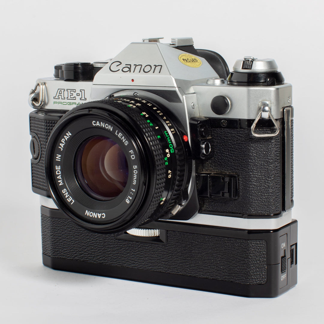 Canon AE-1 Program 50mm FD f/1.8 with Power Winder