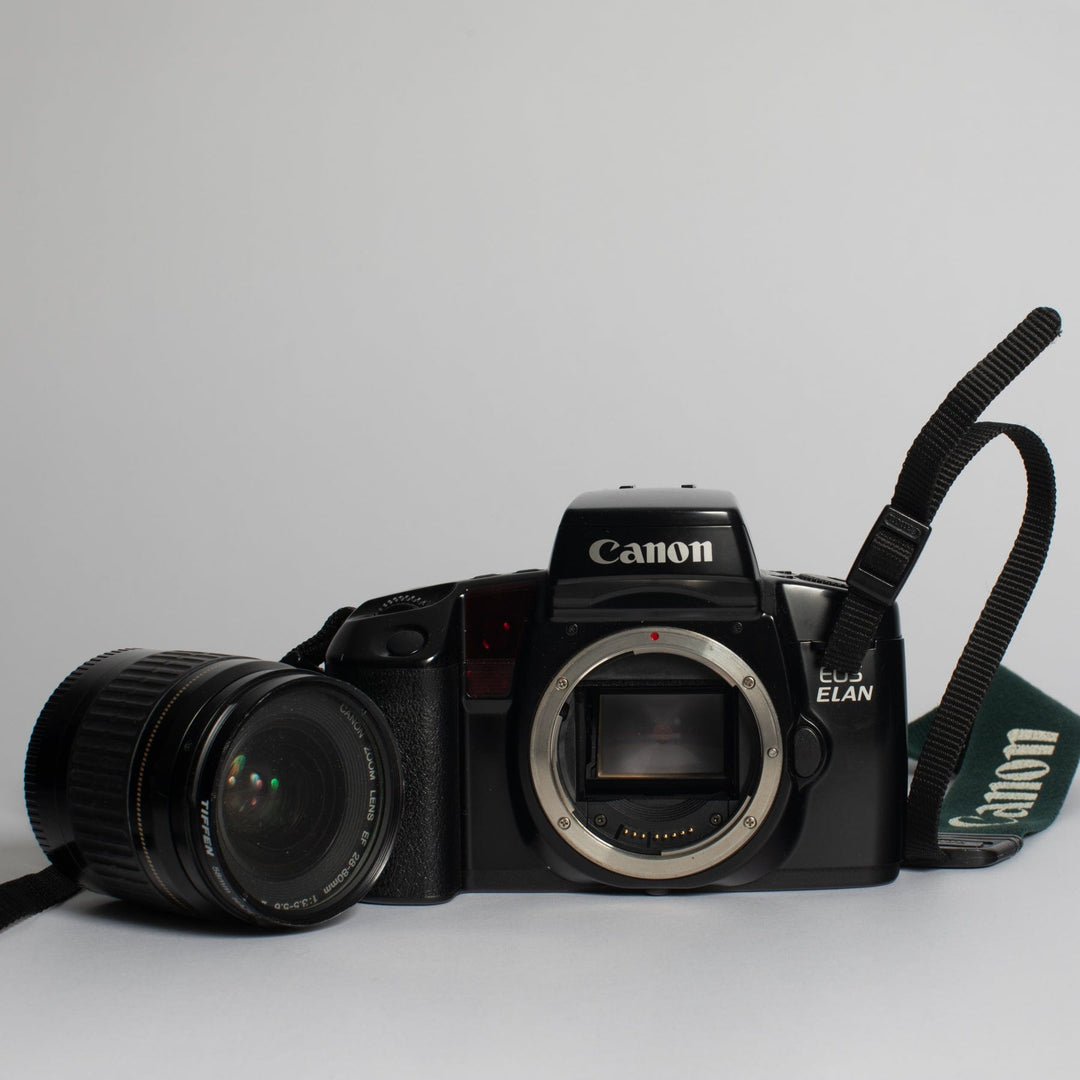 Canon EOS ELAN with 28-80 f/3.5-5.6 II, 75-300 f/4-5.6 III, Bag and Strap