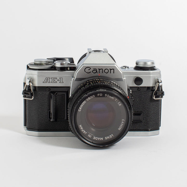 Canon AE-1 with 50mm FD f/1.8 Lens and Canon FD 100-200mm f/5.6 Lens