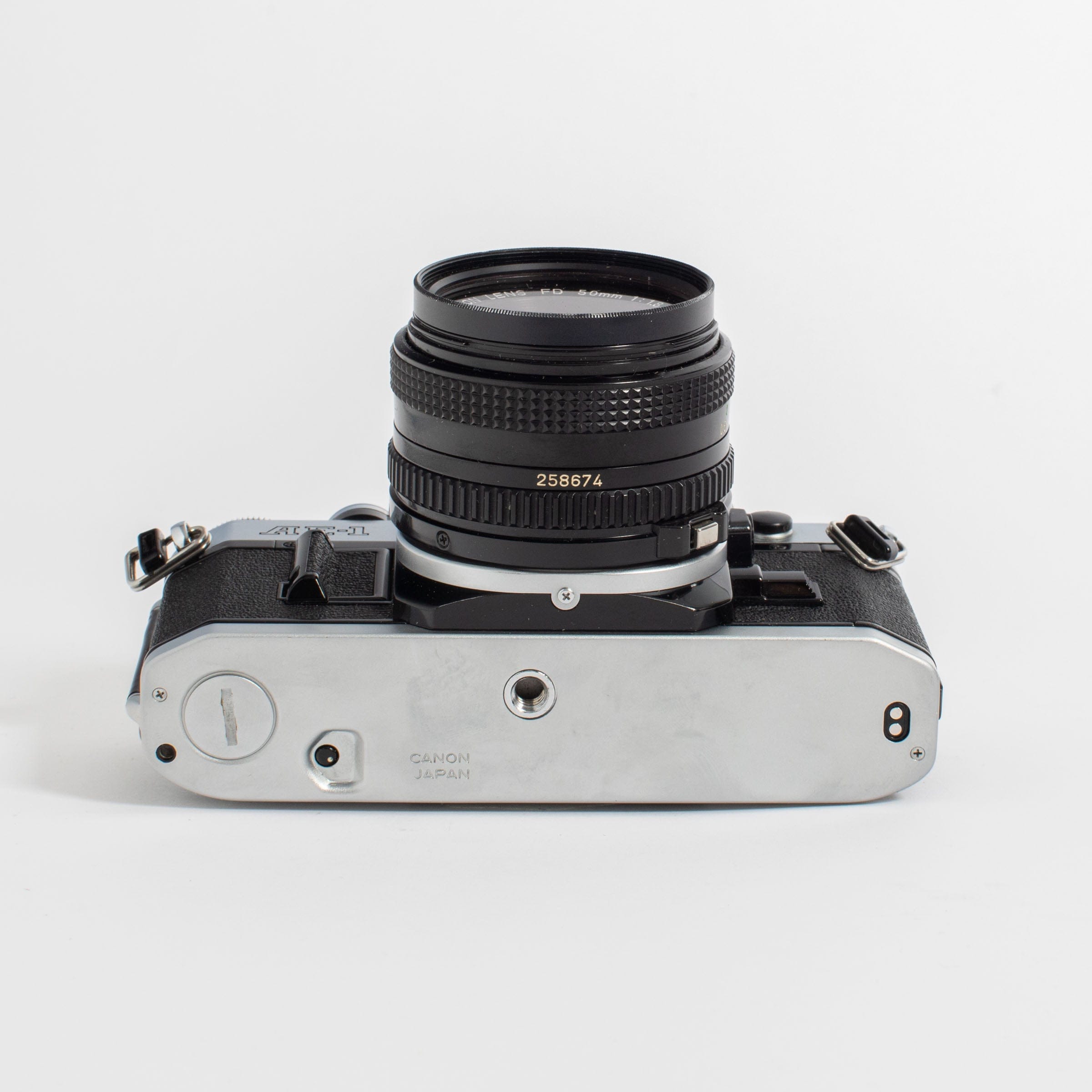 Canon AE-1 with 50mm FD f/1.8 Lens and Canon FD 100-200mm f/5.6