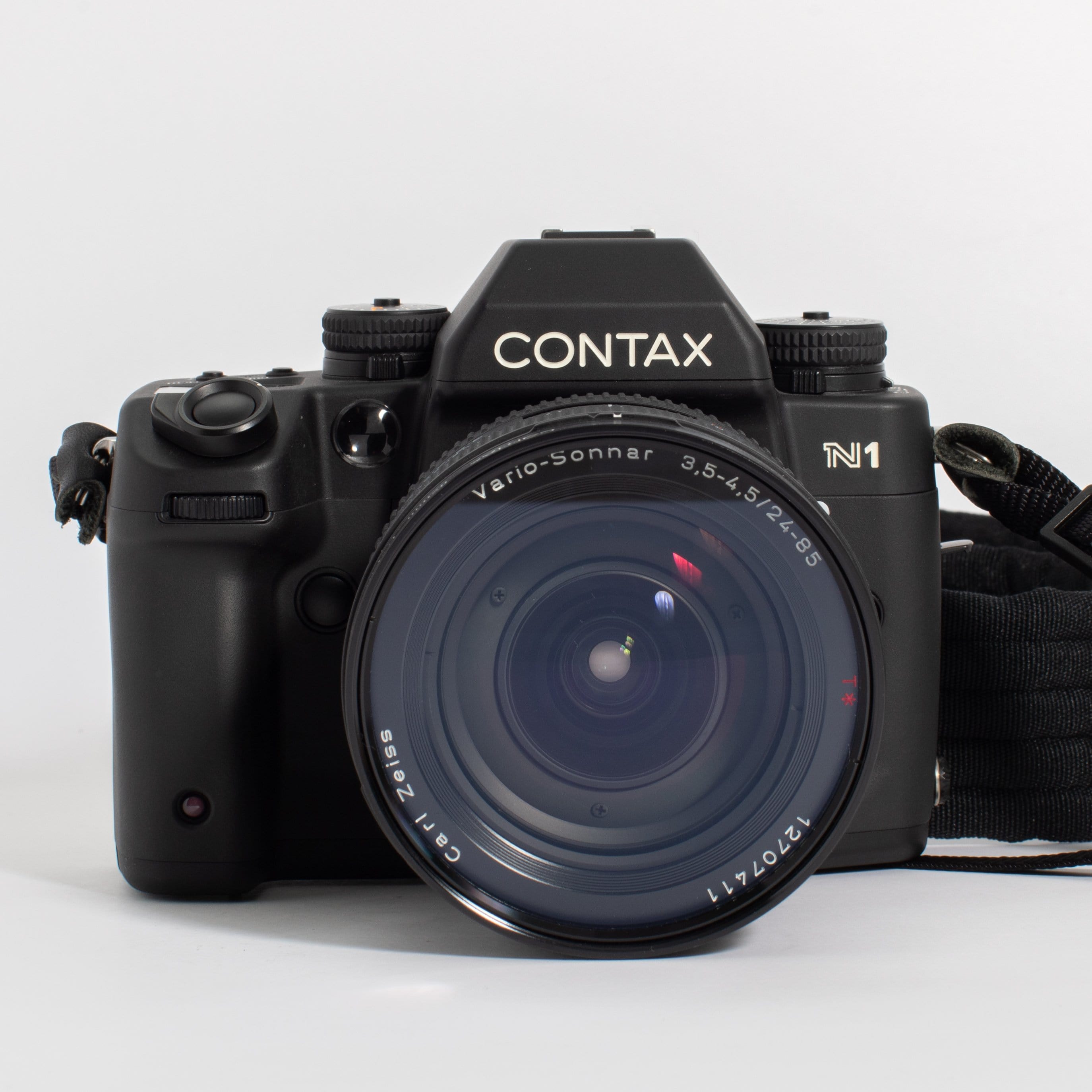 Contax N1 with Zeiss 24-85mm f/3.5-4.5 Lens and Flash – Film