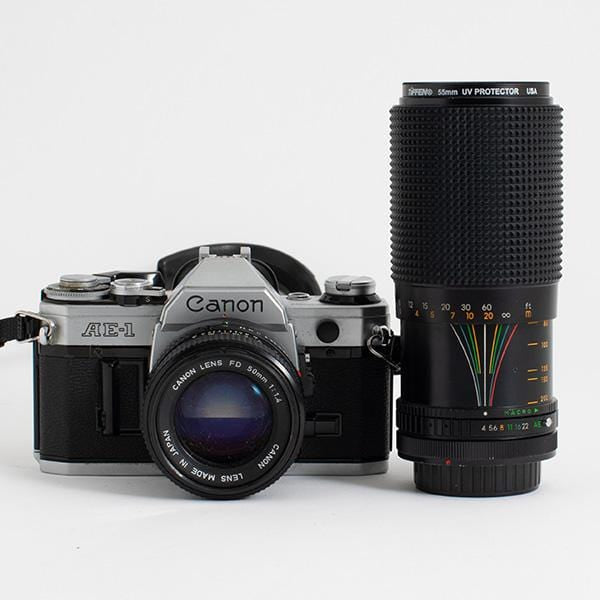 Canon AE-1 with 50mm F1.4 and 80-200mm Lenses – Film Supply Club