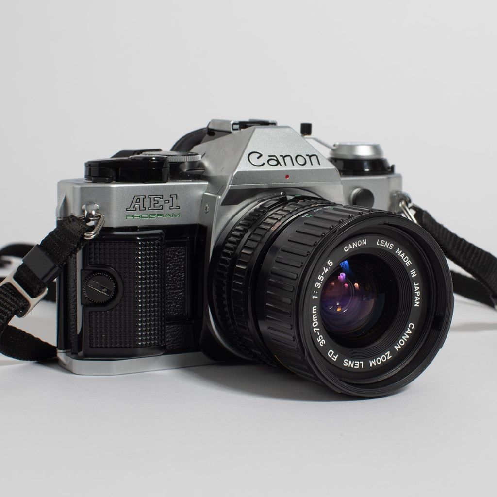 Canon AE-1 Program with Canon 35-105mm f3.5 FD Macro zoom