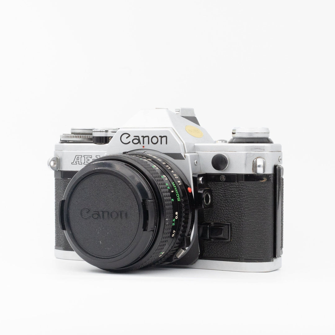 Canon AE-1 with Canon FD 50mm f/1.8 lens