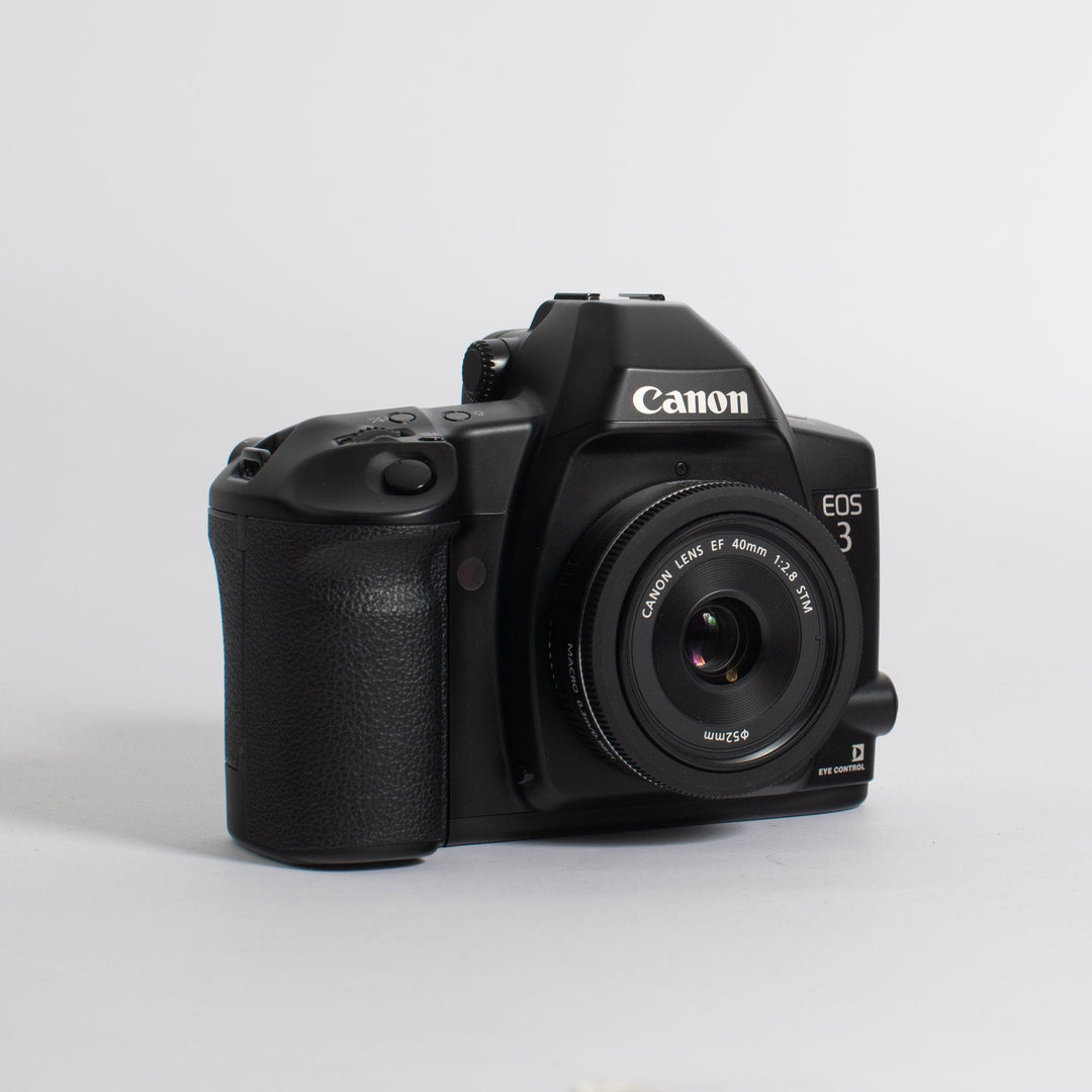 Canon EOS-3 with 40mm f2.8 Canon Pancake Lens