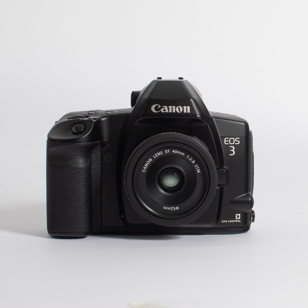 Canon EOS-3 with 40mm f2.8 Canon Pancake Lens