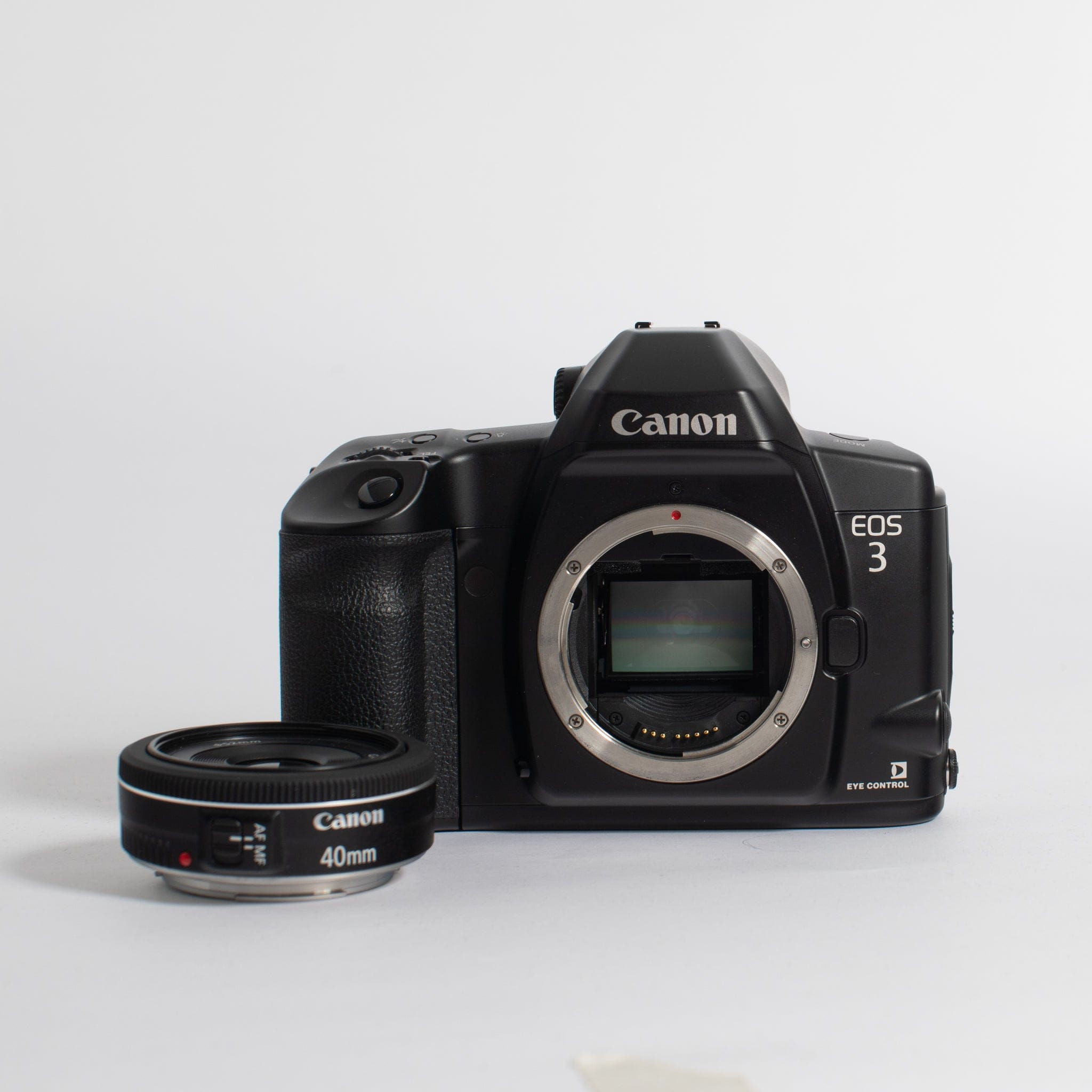 Canon EOS-3 with 40mm f2.8 Canon Pancake Lens – Film Supply Club