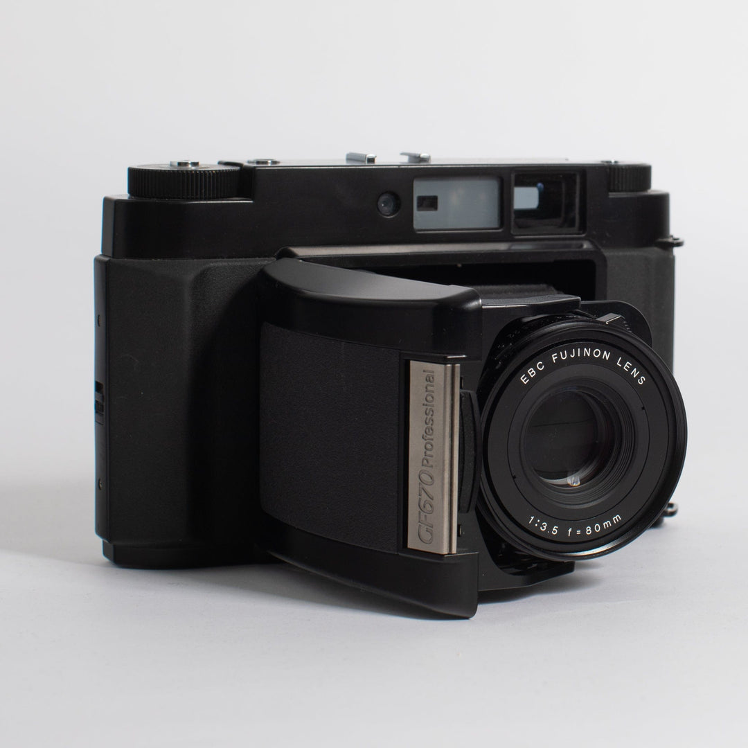 Fujifilm GF670 Rangefinder Folding Camera - Black