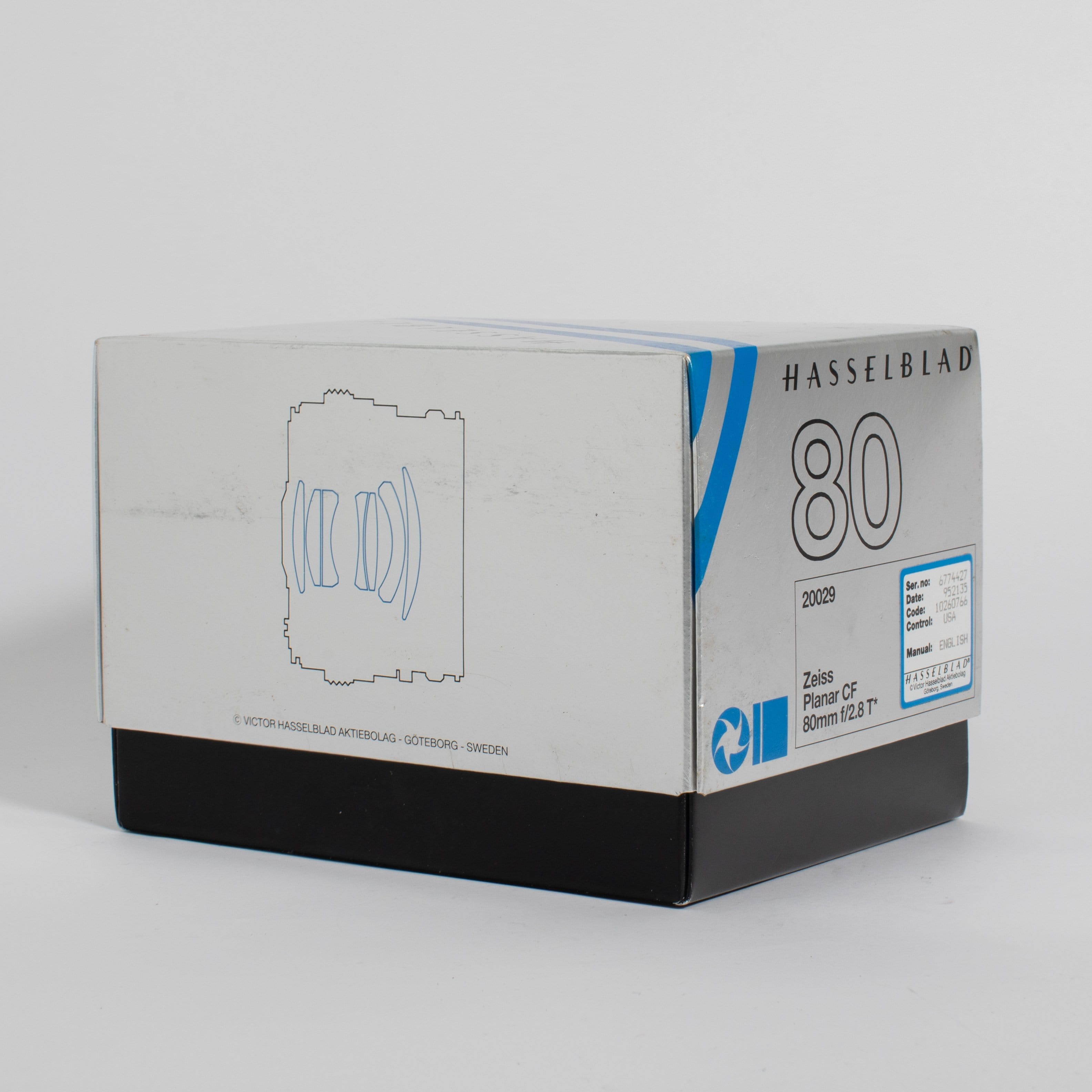 Hasselblad 500 C/M with Zeiss Planar 80mm f/2.8 CF Lens - FRESH