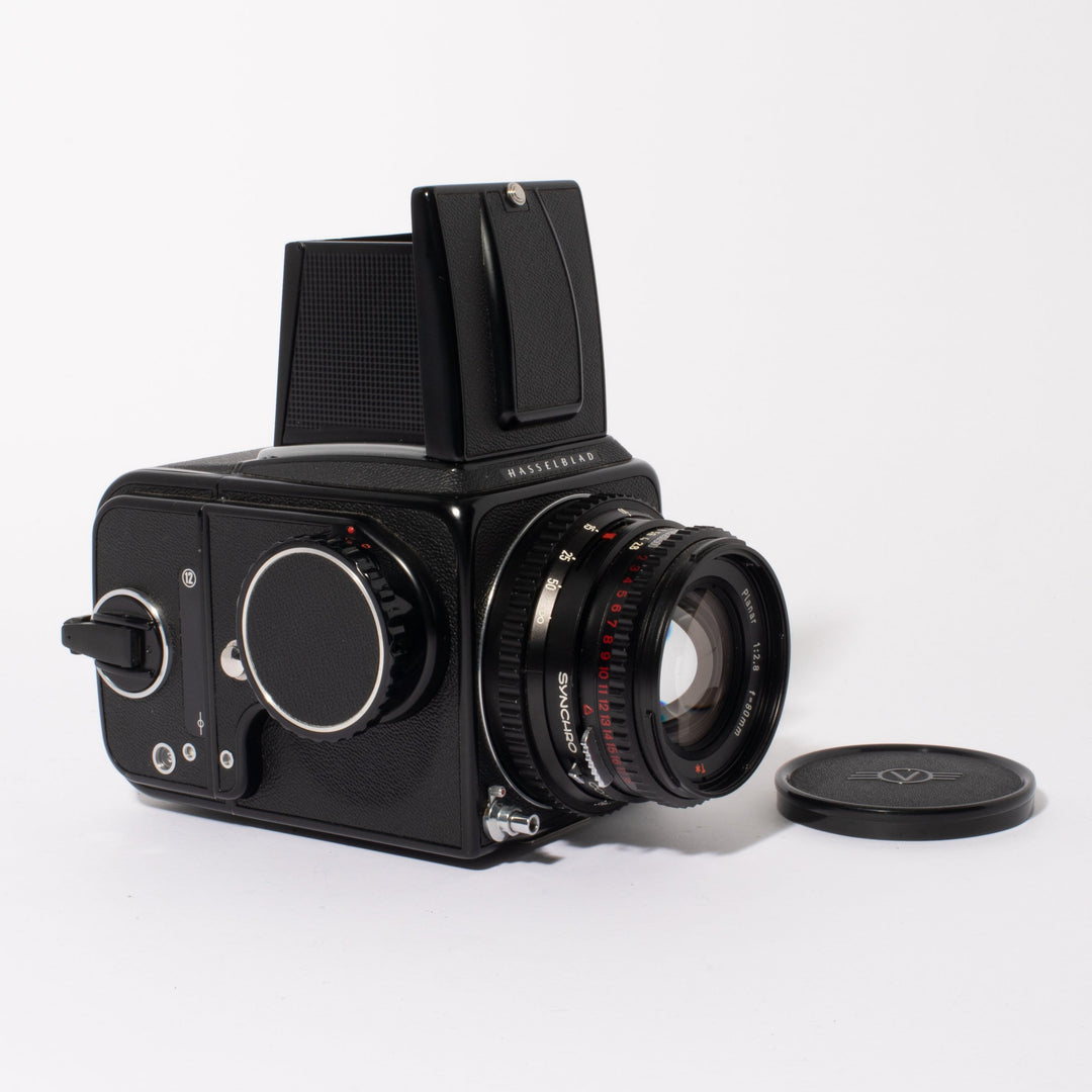 Hasselblad 500 C/M with Zeiss Planar T* 80mm f/2.8 Syncro Compur Lens - FRESH CLA