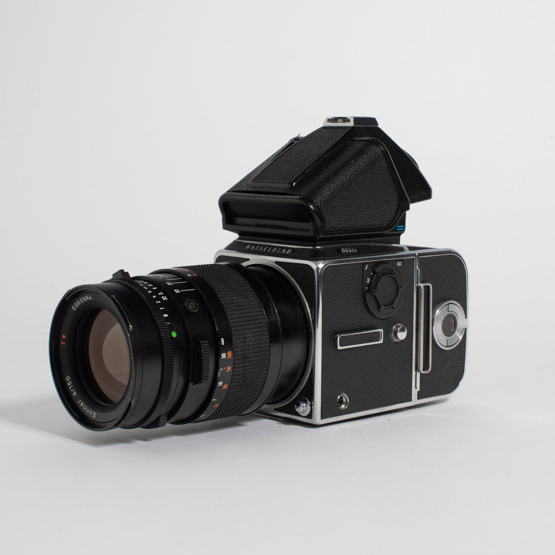 Hasselblad 503CX with PM5 viewfinder and Zeiss Sonnar 150mm f/4 T*