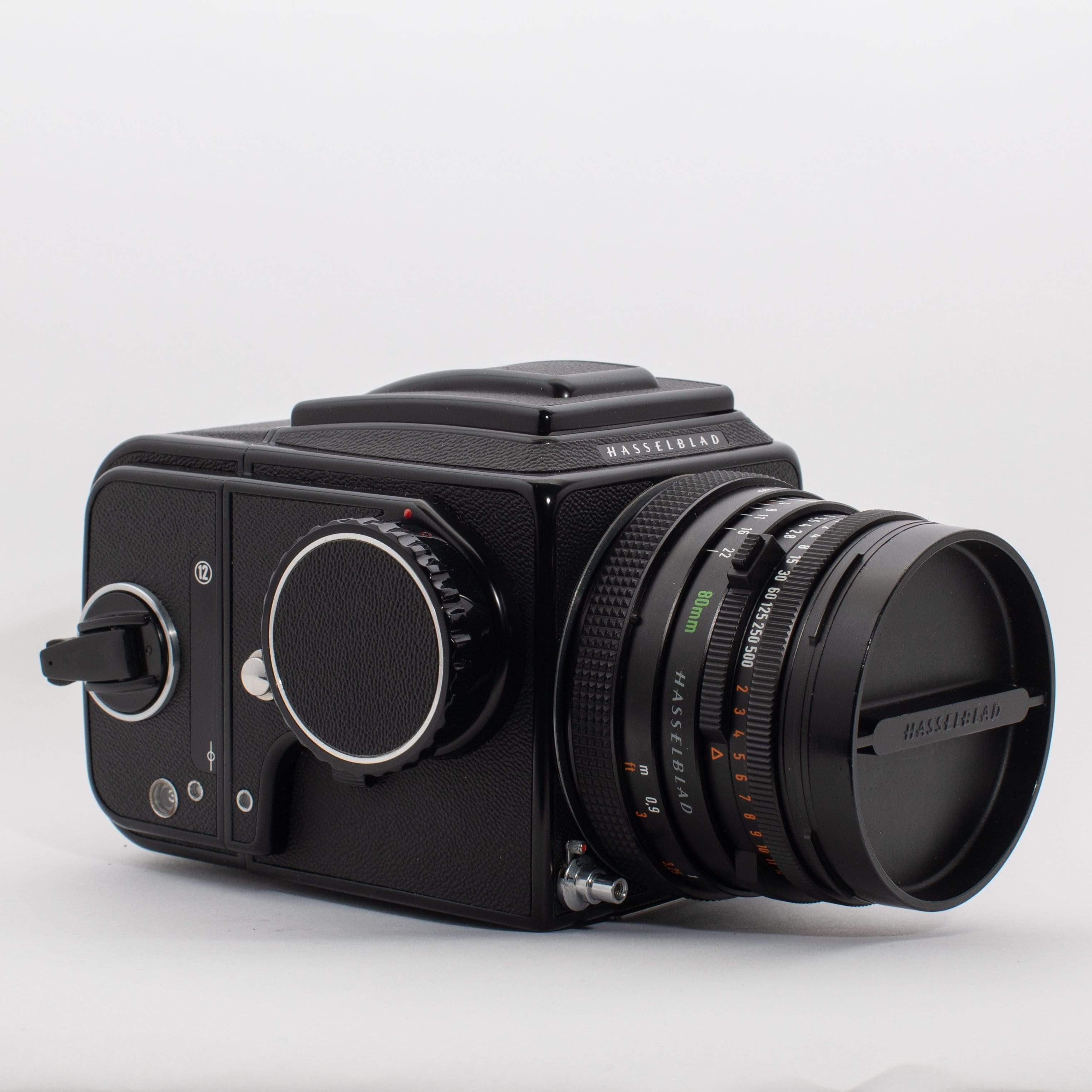Hasselblad 500 C/M Black with Zeiss Planar T* 80mm f/2.8 Lens 