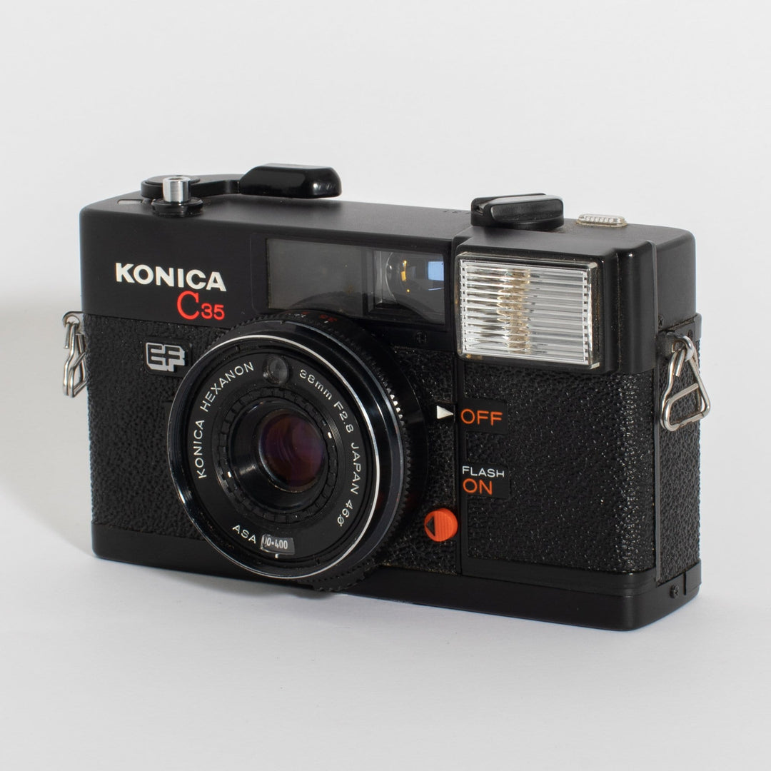 Konica C35 EF with Konica Hexanon 38mm f/2.8