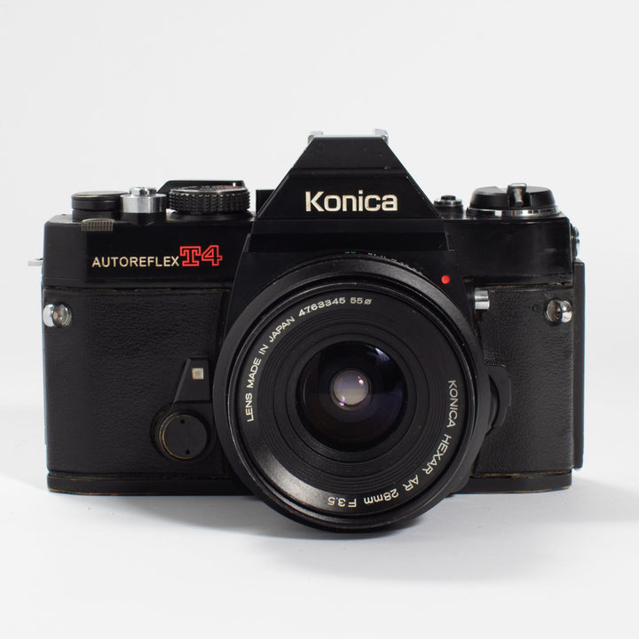 Konica Autoreflex T4 with 50mm f/1.8 & 28mm f/3.5 KIT