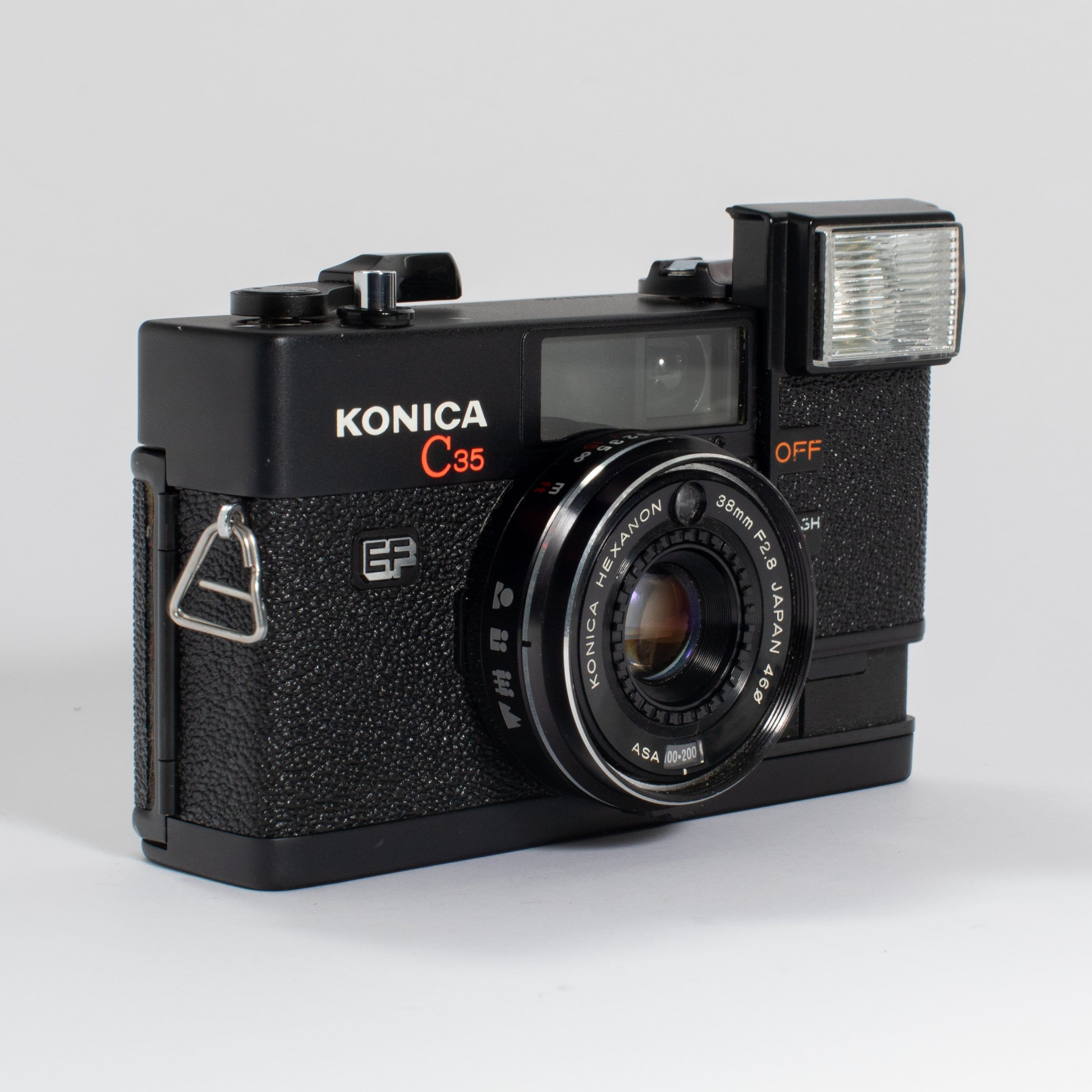 Konica C35 EF with Konica Hexanon 38mm f/2.8