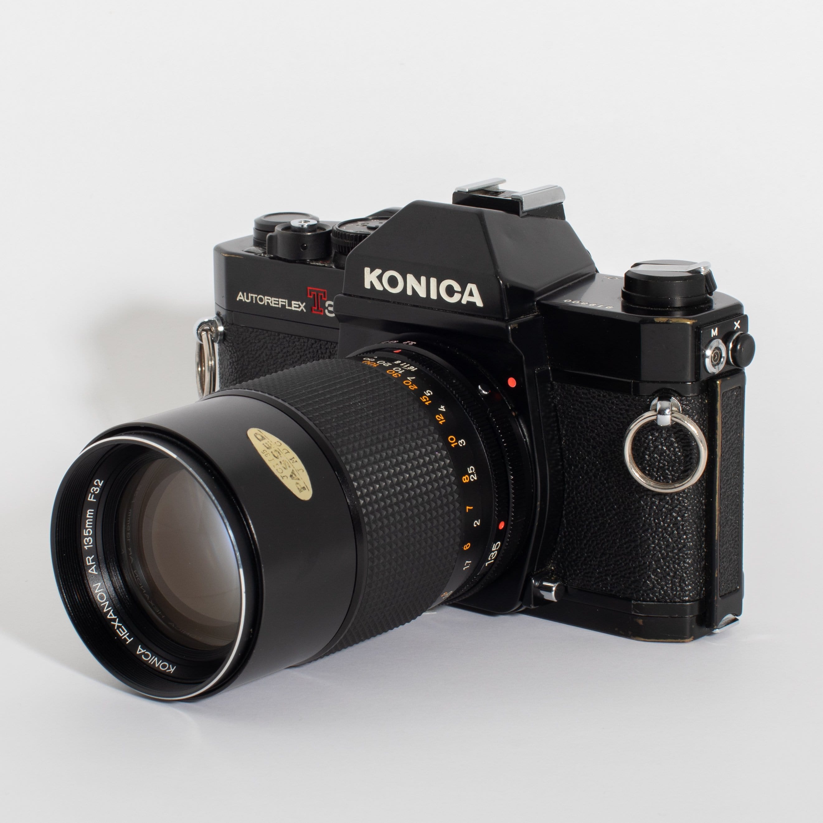 Konica Autoreflex T3 with 50mm f/1.8 and 135mm f/3.2 KIT