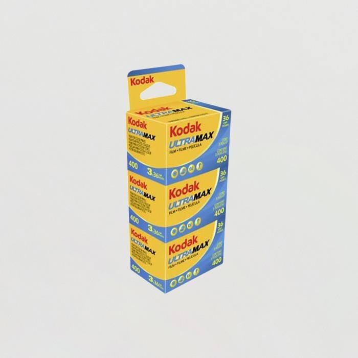 Kodak Ultramax 400 - 3 Roll Pack, 36 Exposures, Color Negative Film