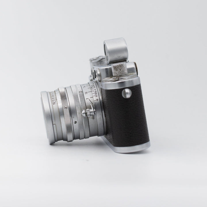 Leica III D.R.P. with Leica Summarit 50mm f/1.5, SBOOI 5cm Finder and mod rewind lever