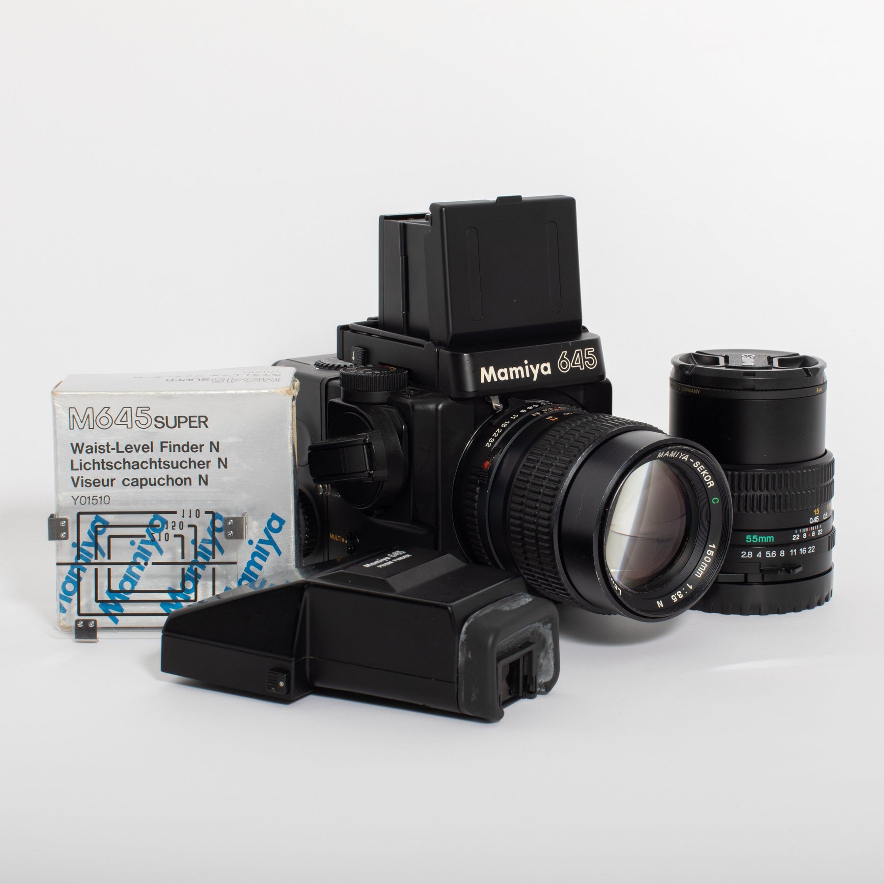 Mamiya M645 Super with 150mm f/3.5 and 55mm f/2.8 KIT – Film 