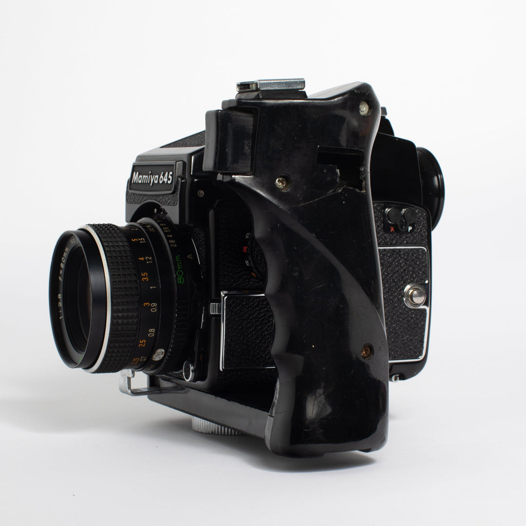 Mamiya M 645 1000S with 80mm f/2.8 Lens and Grip