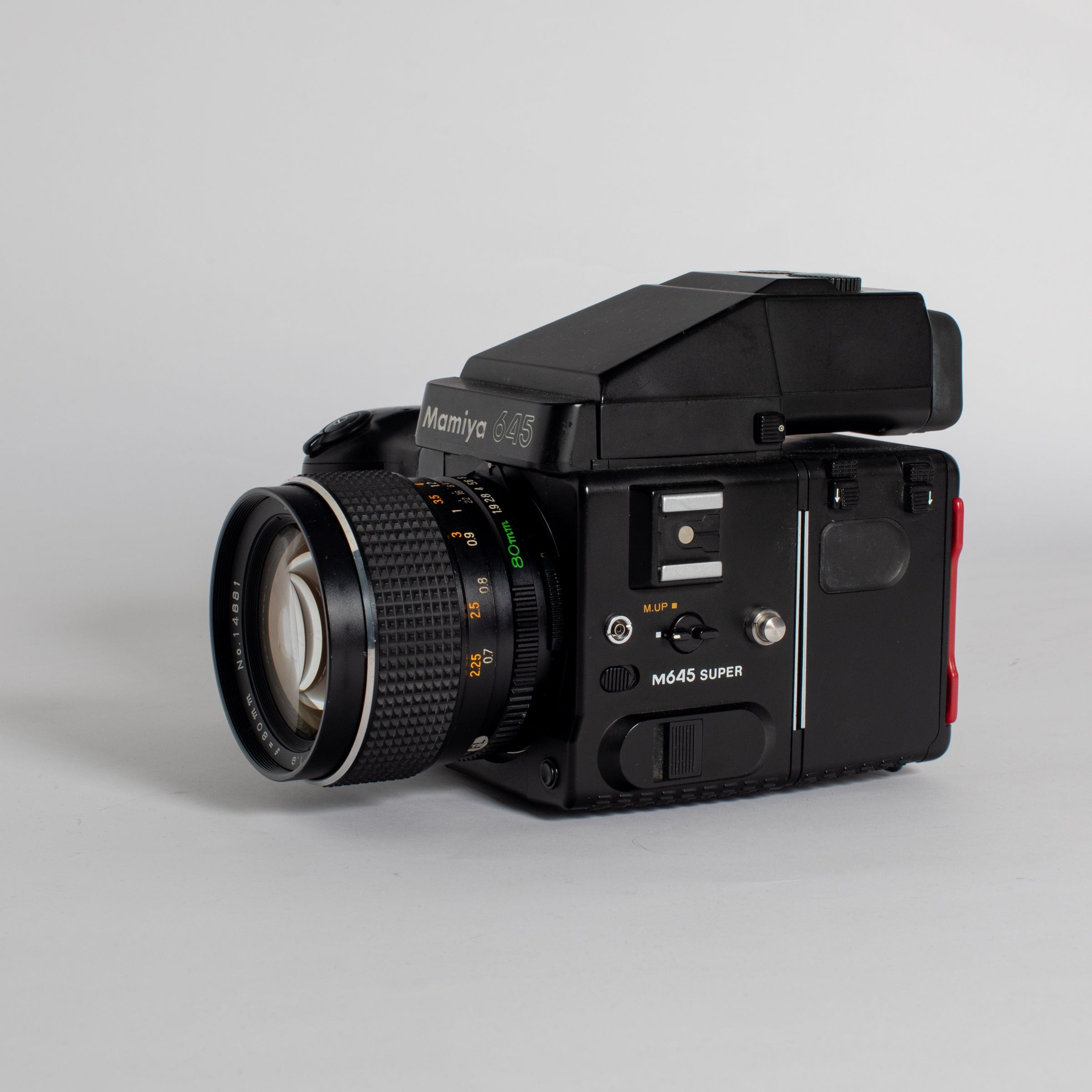 Mamiya M645 Super with Power Grip and 80mm f/1.9 Lens – Film