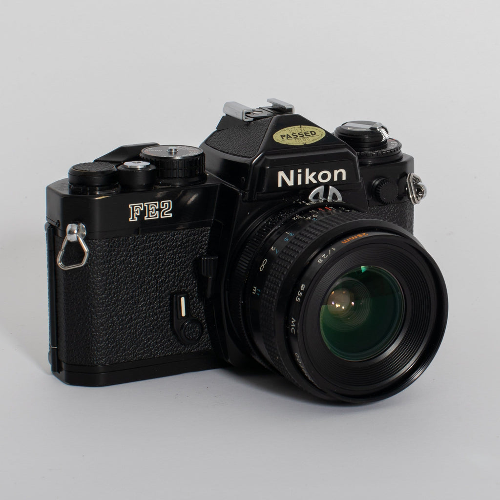 Nikon FE2 35mm SLR Film Camera with 50mm F1.8 lens (CHROME